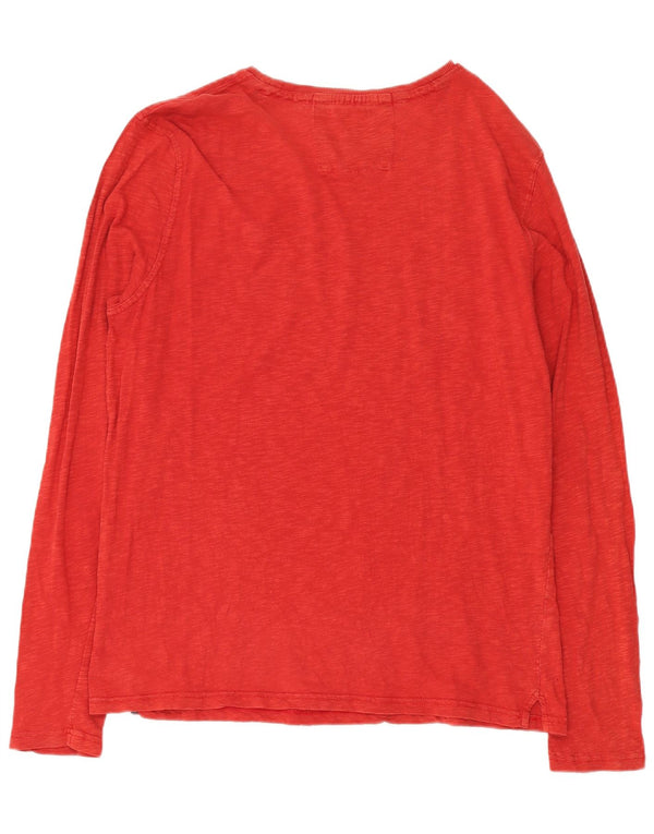 Napapijri pentru bărbați Heritage Top cu mânecă lungă 3XL, roșu