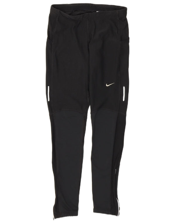 Leggings Nike Dri Fit pentru femei UK 12 Medium Black Colorblock Poliester