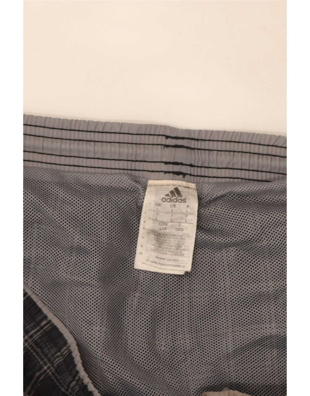 Pantaloni scurți sport pentru bărbați Adidas, mari, gri din poliester