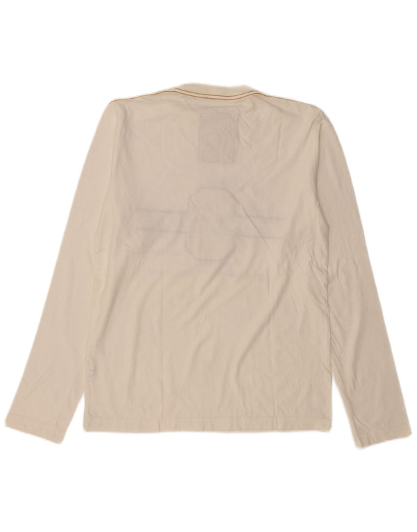 THINK PINK Top grafic pentru bărbați cu mânecă lungă XL bumbac alb