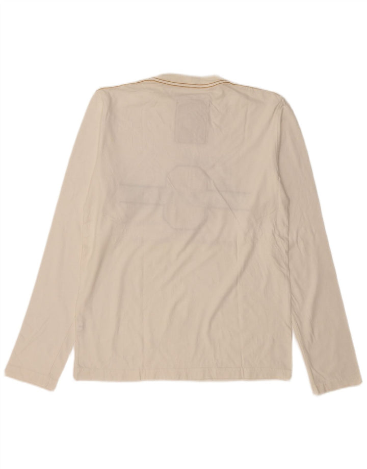 THINK PINK Top grafic pentru bărbați cu mânecă lungă XL bumbac alb