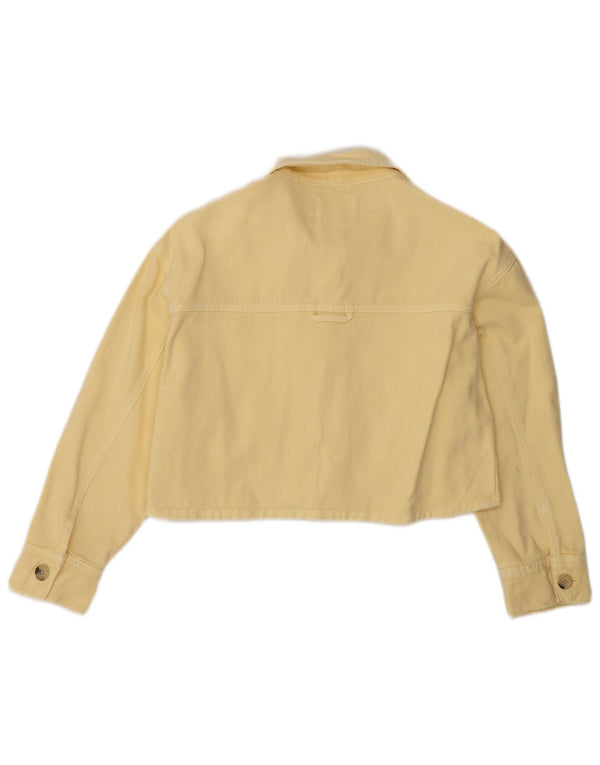 Jachetă Bomber Crop Fete Zara 9-10 Ani Galben