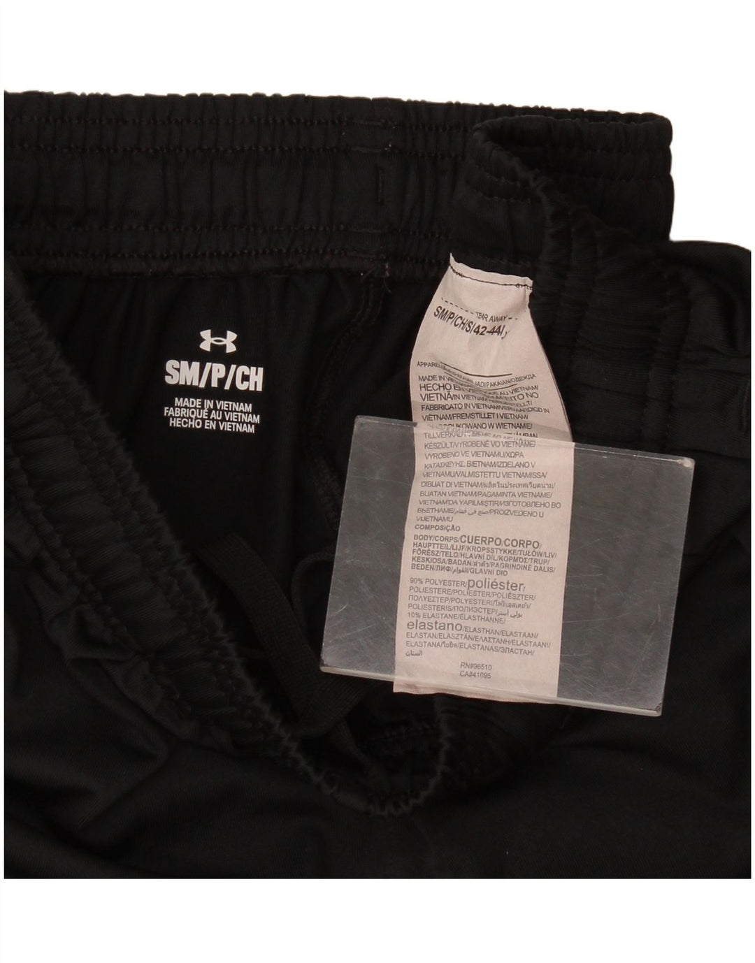 Pantaloni de trening Under Armour pentru bărbați, poliester negru mic