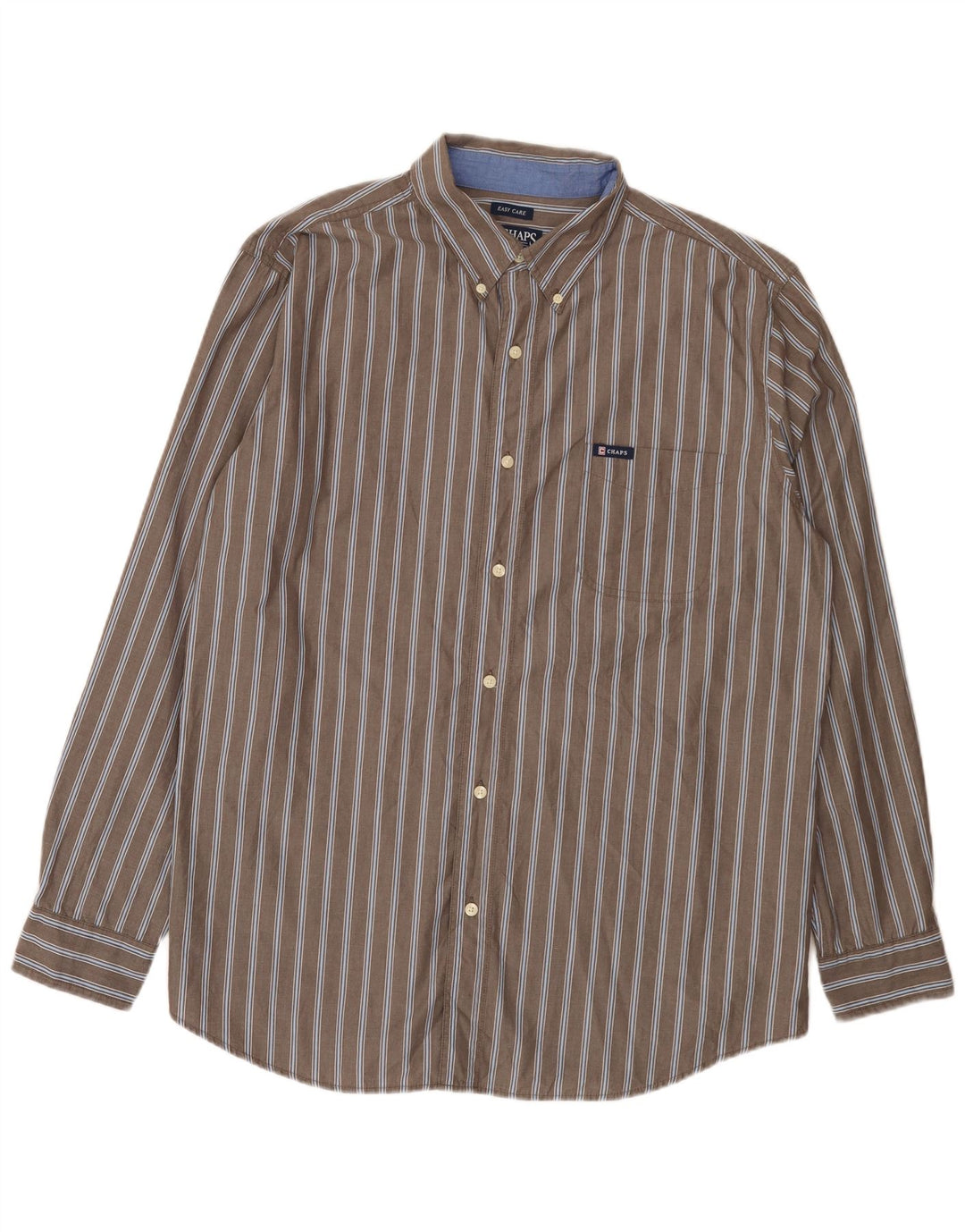 Cămașă pentru bărbați Chaps Easy Care XL, bumbac cu dungi gri