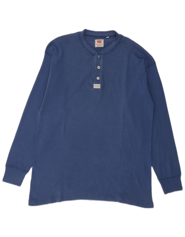 Levi's Top pentru bărbați cu mânecă lungă XL, bumbac albastru