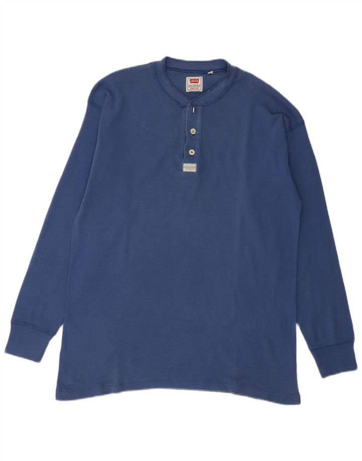 Levi's Top pentru bărbați cu mânecă lungă XL, bumbac albastru