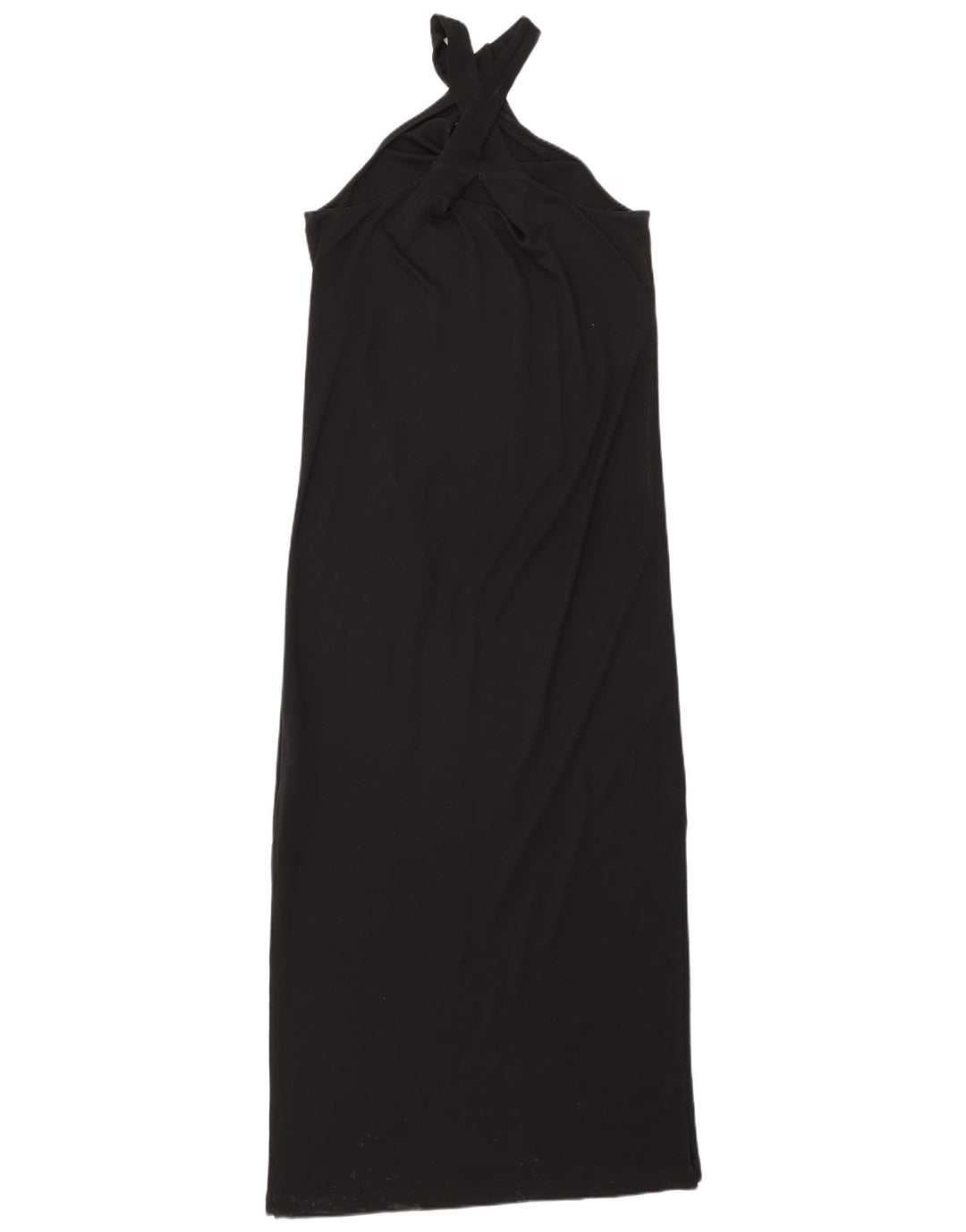 Massimo Dutti rochie maxi fără mâneci pentru femei UK 10 mic negru Lyocell