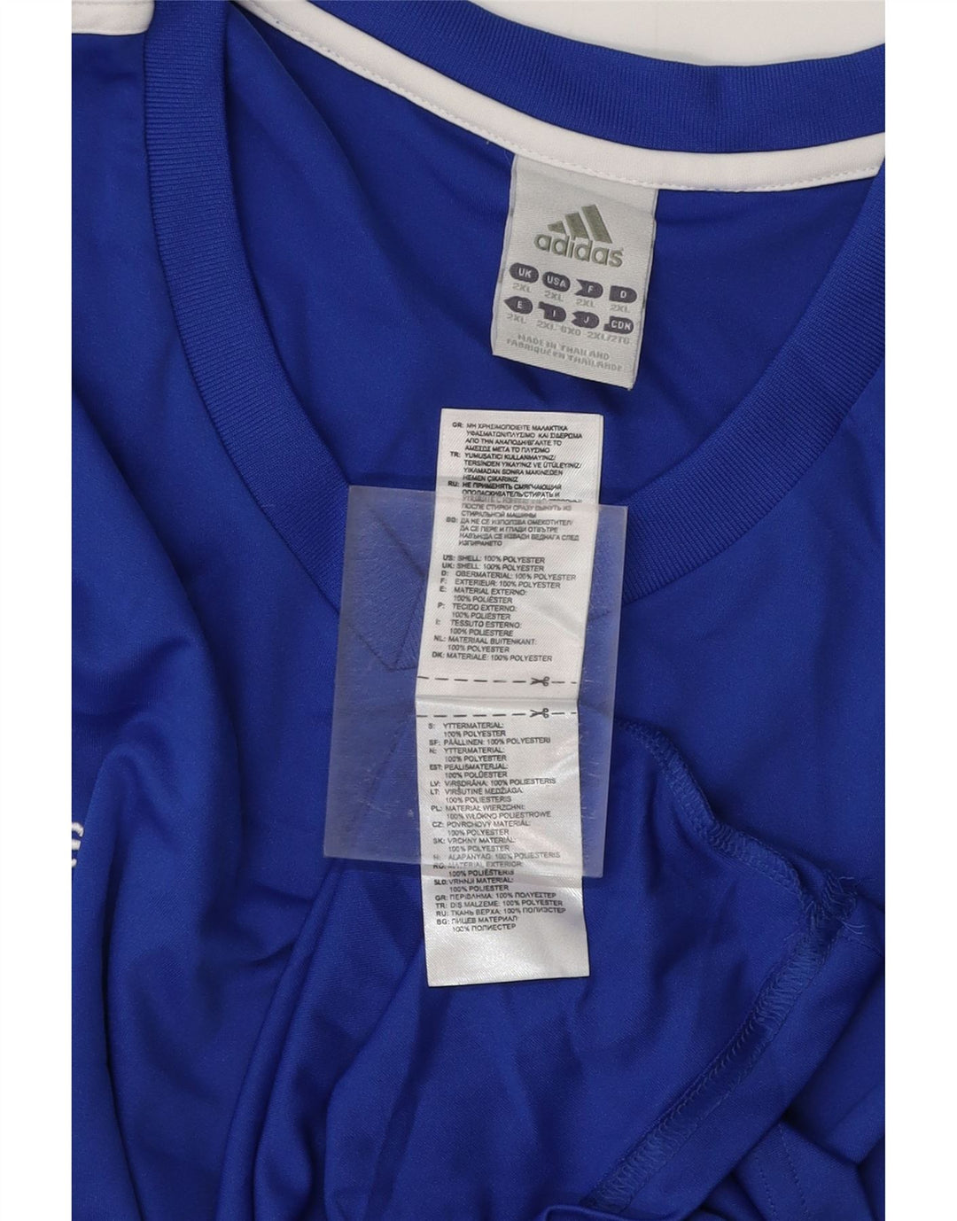Tricou ADIDAS Climalite pentru bărbați, 2XL, poliester albastru
