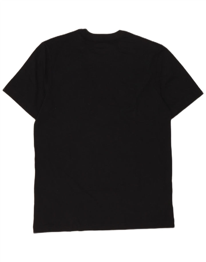 Tricou grafic Nike pentru bărbați Top mediu negru bumbac