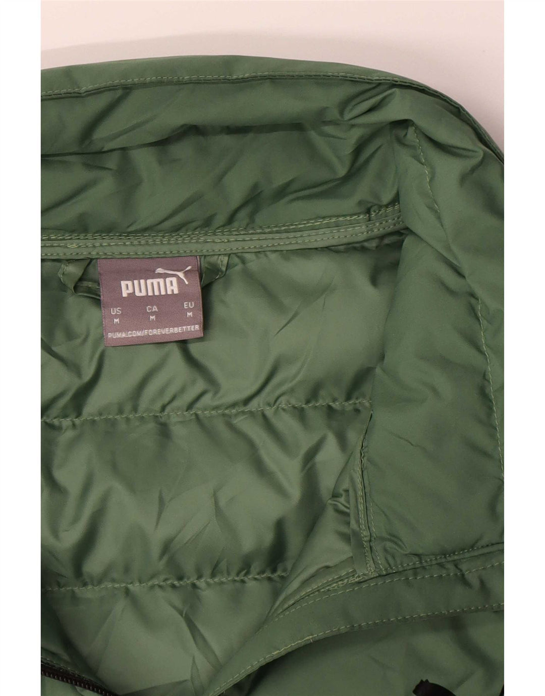 Jachetă Puma pentru bărbați UK 38 Medium Green Colorblock Poliester