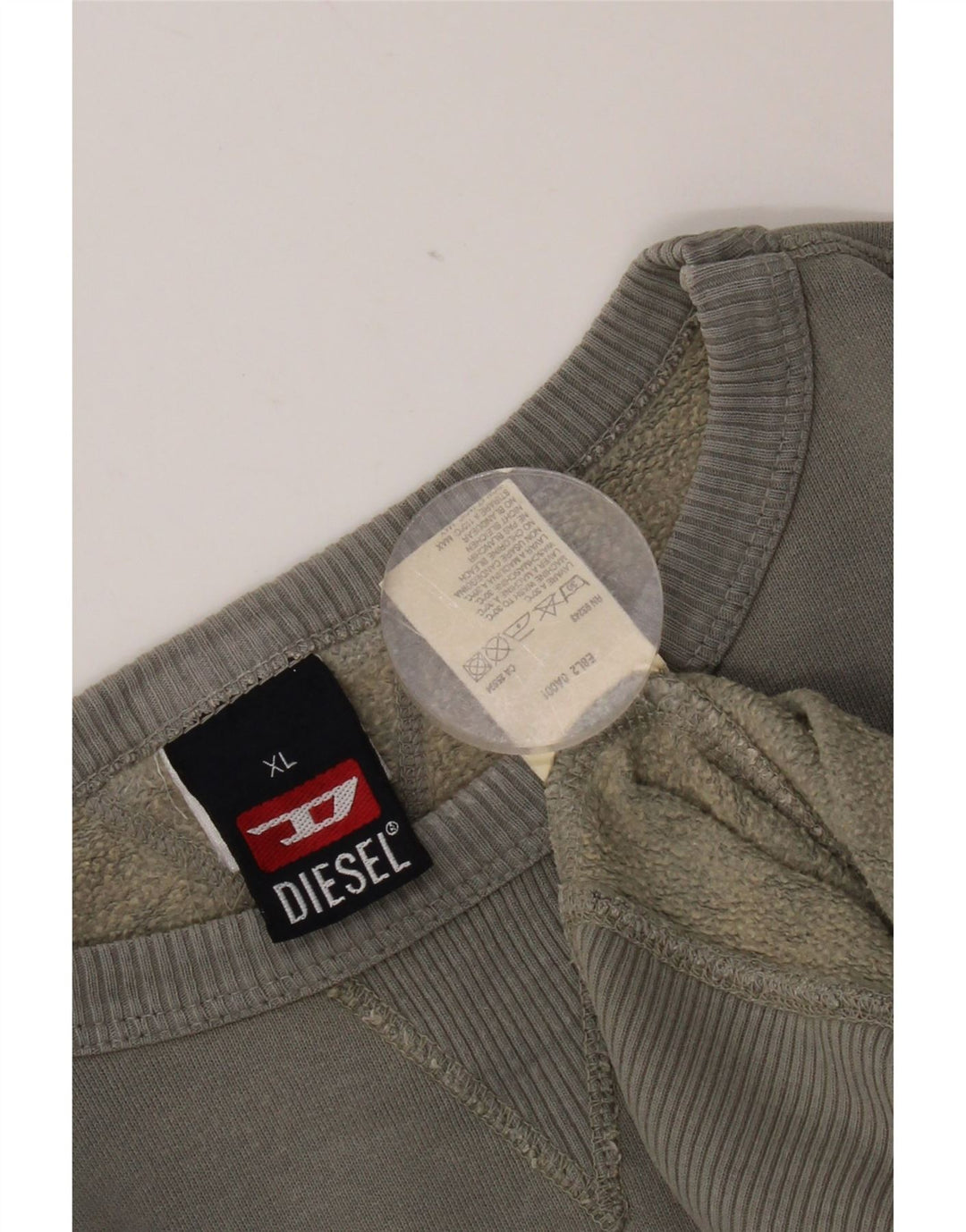Pulover grafic pentru bărbați Diesel XL, gri