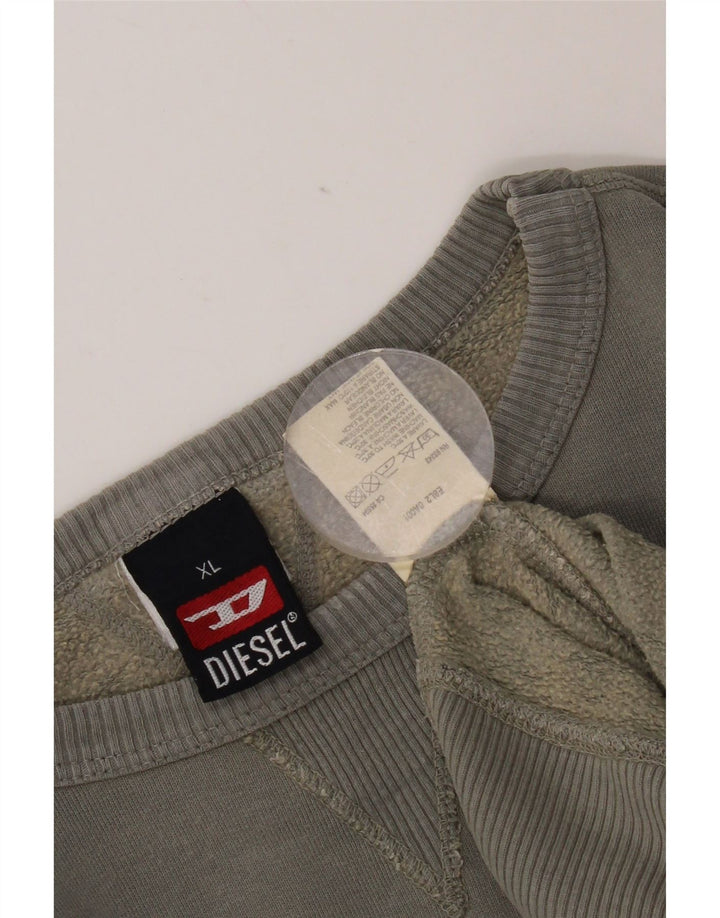 Pulover grafic pentru bărbați Diesel XL, gri