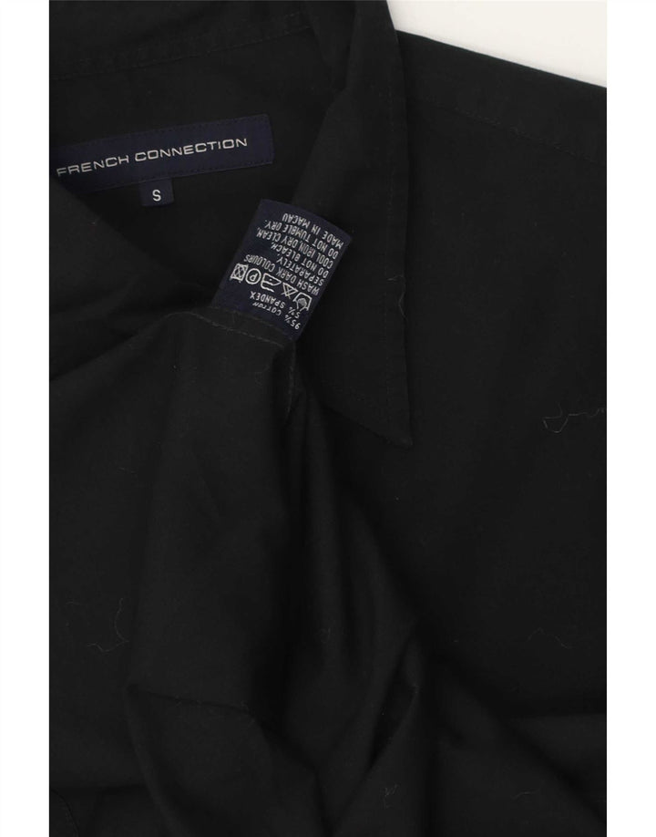 Cămașă pentru bărbați French Connection, bumbac negru mic