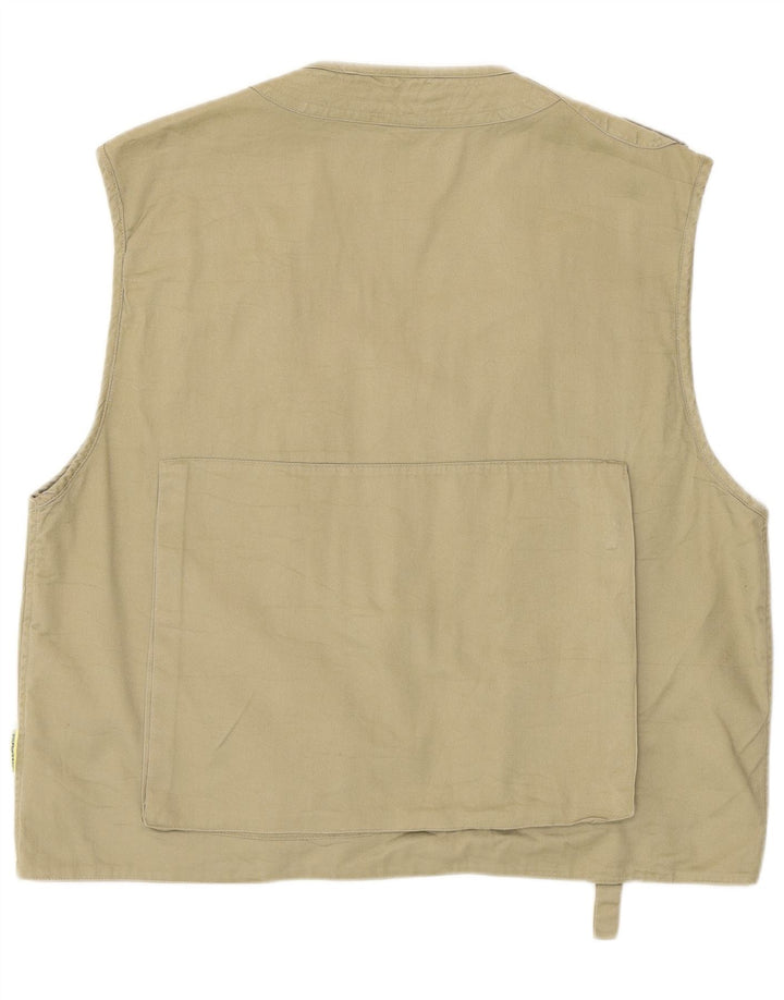 Gilet vintage pentru bărbați, IT 50, mare, kaki, bumbac