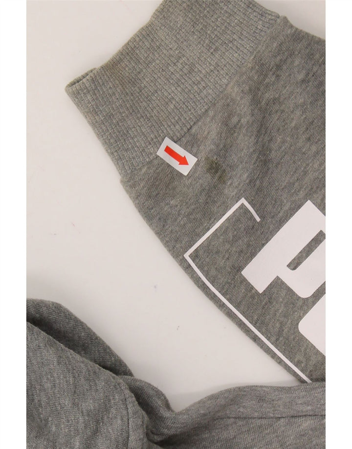 PUMA Mens Graphic Zip Hoodie Sweater XL Grey