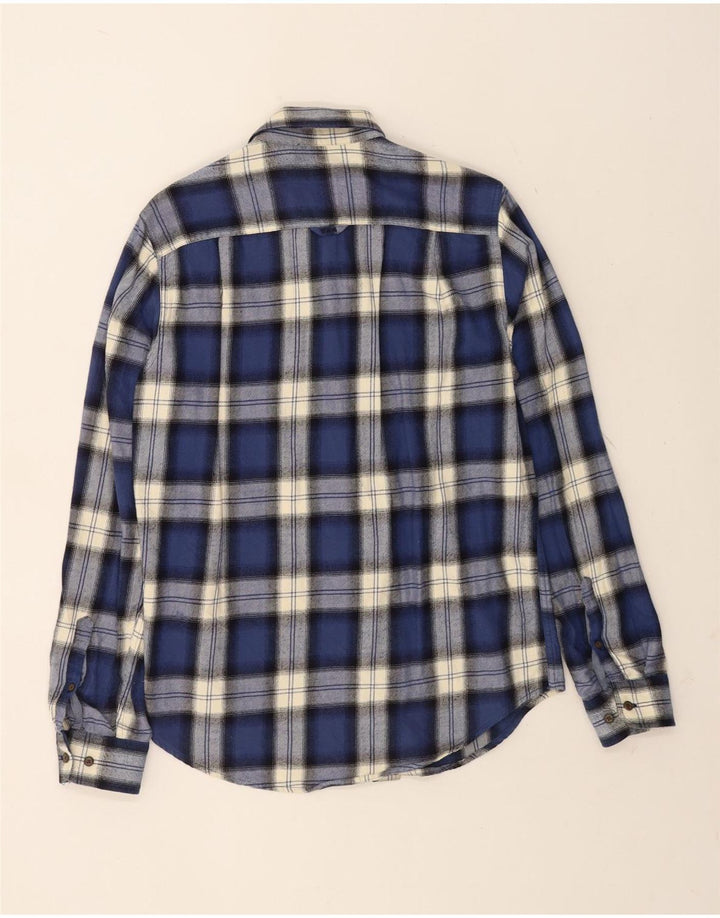 Cămașă de flanel pentru bărbați Superdry, din bumbac în carouri, albastru bleumarin