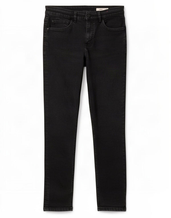 Marks & Spencer Blugi skinny crop pentru femei UK 12 Medium W30 L25 Bumbac negru