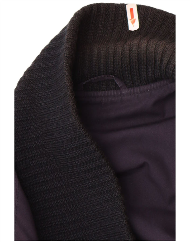 Pulover Cardigan Vintage pentru bărbați la dublu piept IT 48 Medium Bleumarin