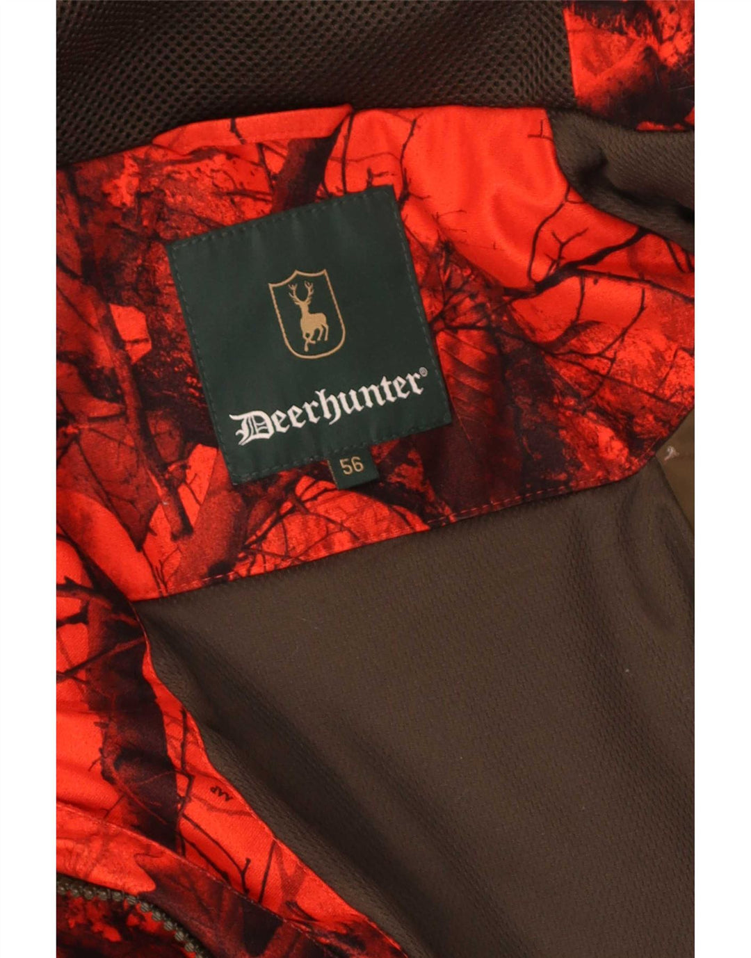 Jachetă de vânt cu glugă Deerhunter pentru bărbați EU 56 3XL Camuflaj roșu