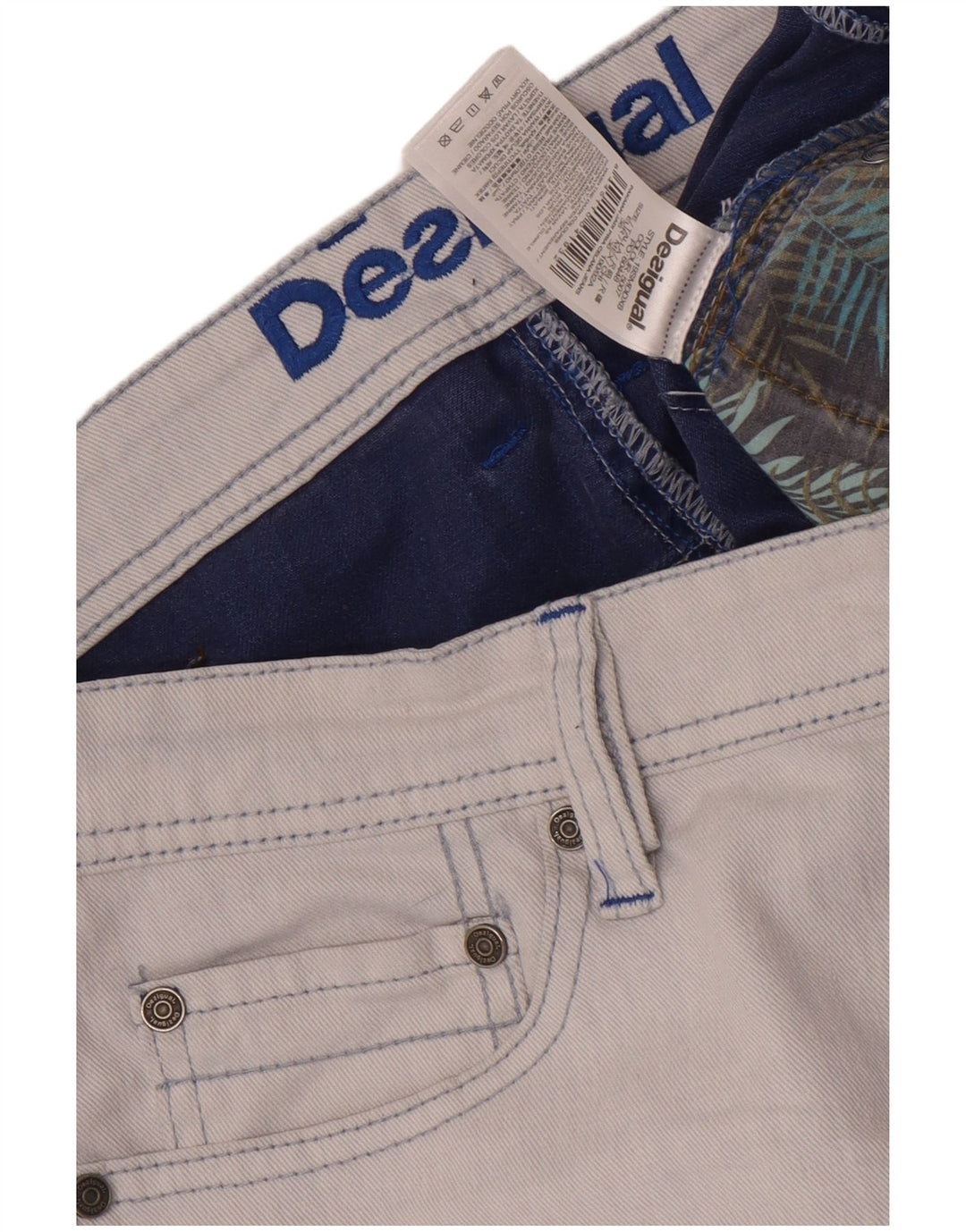 Blugi pentru bărbați Desigual Slim W36 L33 Bumbac albastru