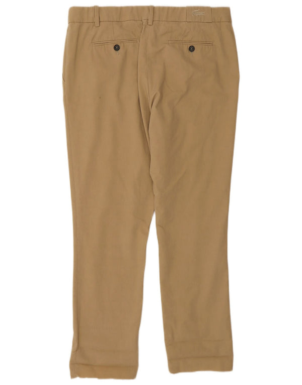 Pantaloni chino drepți Lacoste pentru femei Mărimea 40 Mediu W30 L28 Bej Bumbac