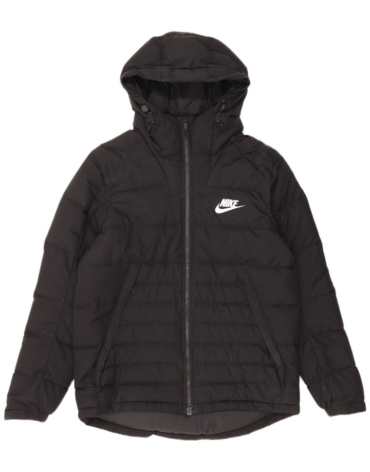 Jachetă căptușită cu glugă pentru bărbați Nike UK 40 Poliester negru mare