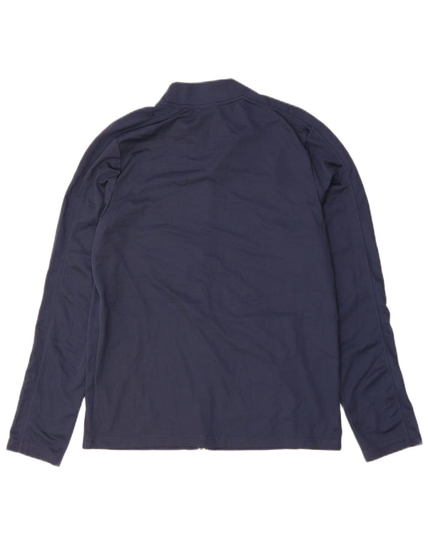 Nike Boys Tracksuit Top Jacket 13-14 Years XL Navy Blue Polyester