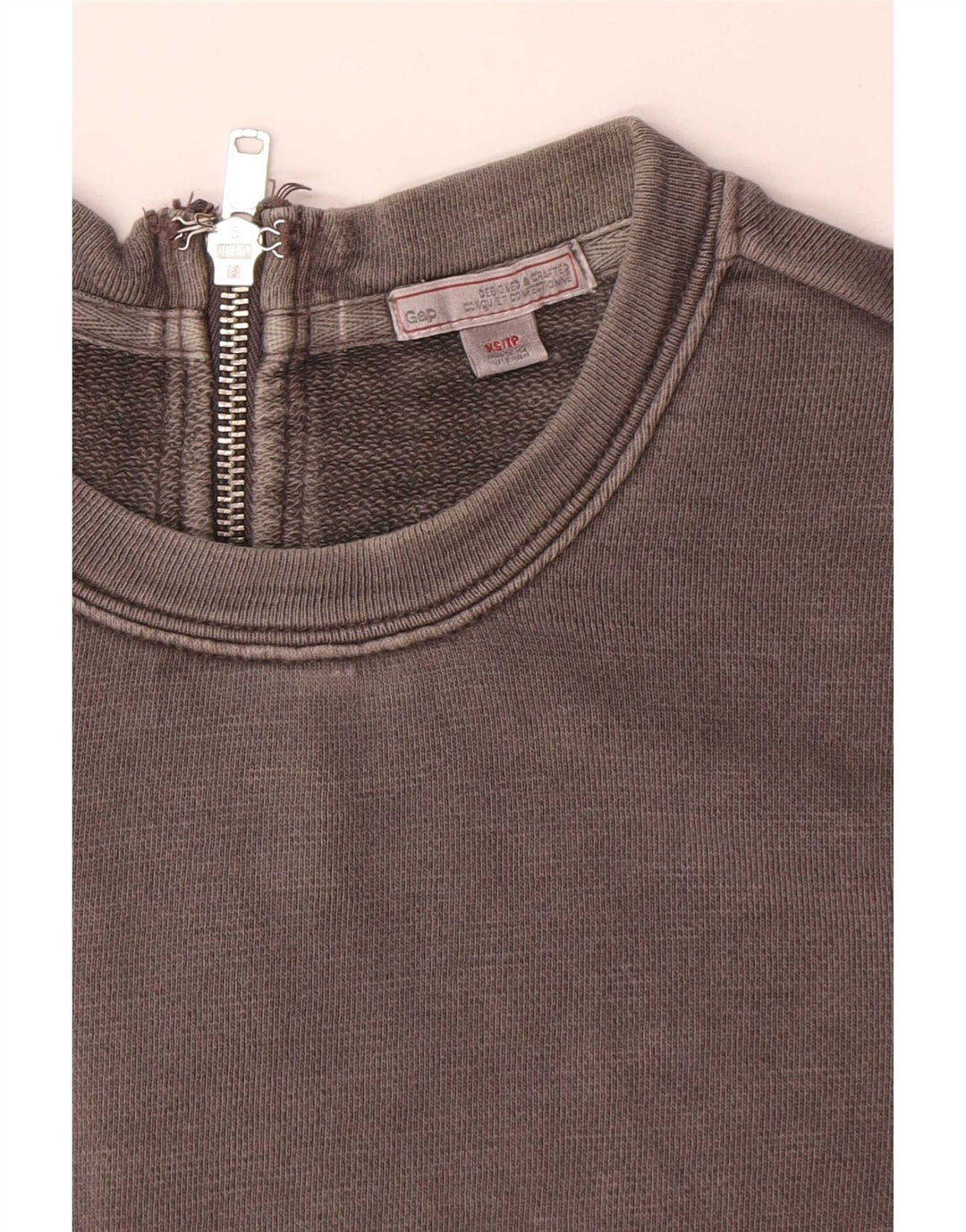 Rochie de bază cu mânecă lungă pentru femei Gap UK 6 XS bumbac gri