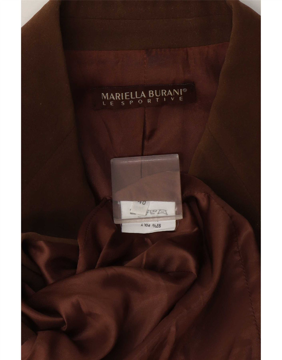 Mariella Burani Jachetă Blazer pentru Femei cu 3 Nasturi EU 40 Maro Mediu