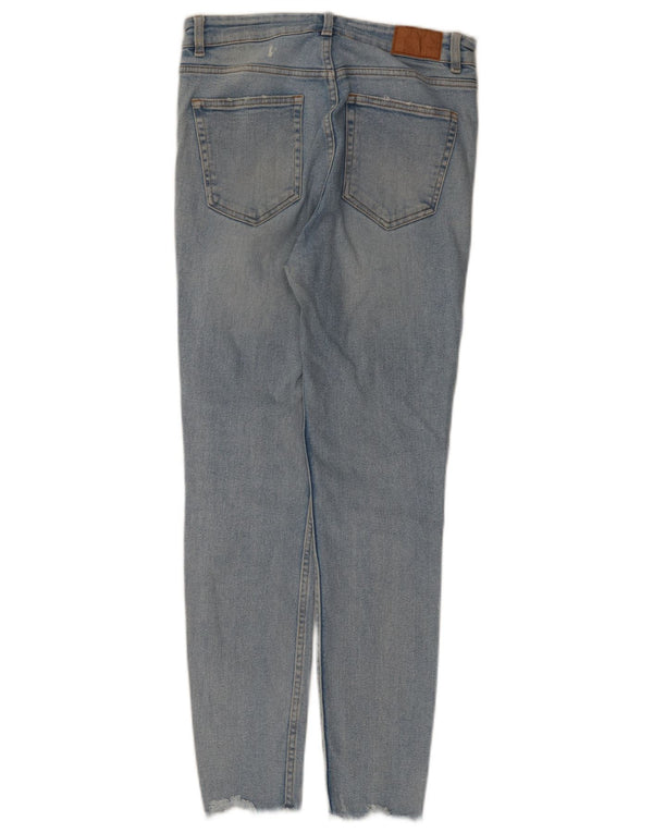 Blugi skinny distressed pentru femei Zara EU 40 Medium W30 L27 Albastru