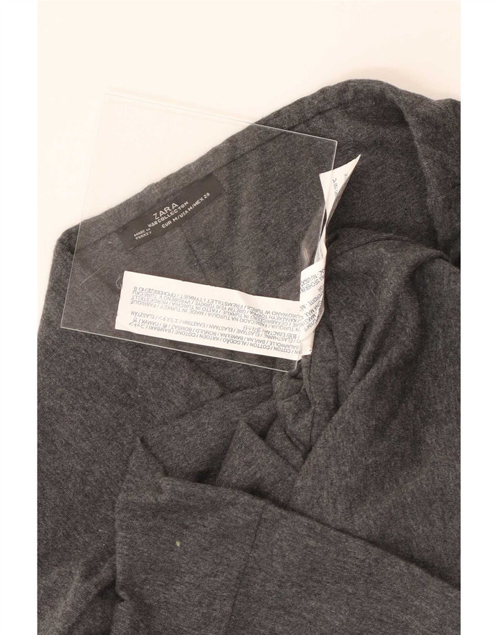 Fusta Creion Femei Zara Medium W28 Gri Bumbac