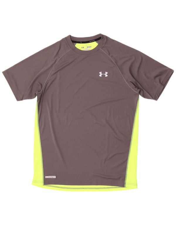 Tricou Under Armour pentru bărbați Heat Gear Top Medium Gri Colorblock