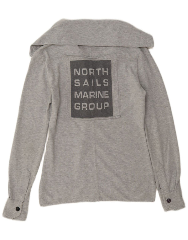 Tricou polo supradimensionat pentru femei North Sails pentru rugby, UK 6 XS, gri pete