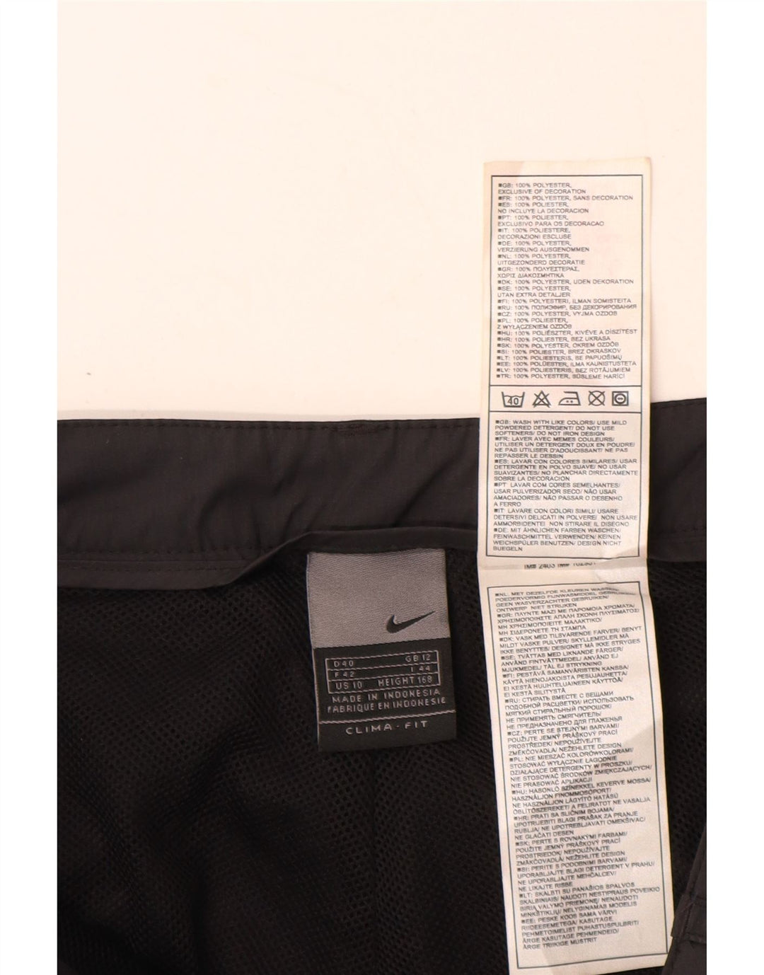 Pantaloni de trening NIKE pentru femei UK 12 Poliester mediu negru