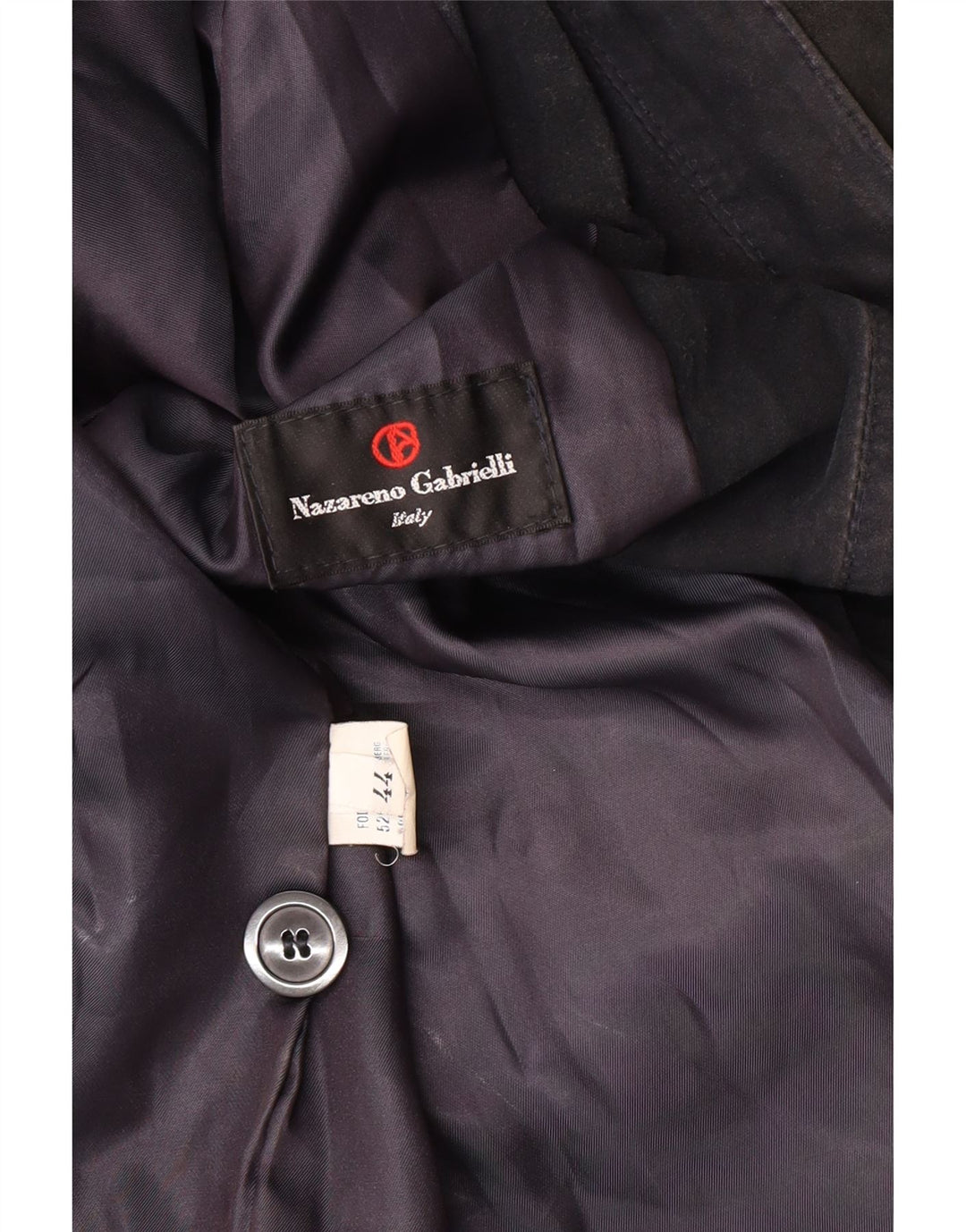 Jacheta de piele intoarsa pentru femei Nazareno Gabrielli IT 44 Medium Bleumarin