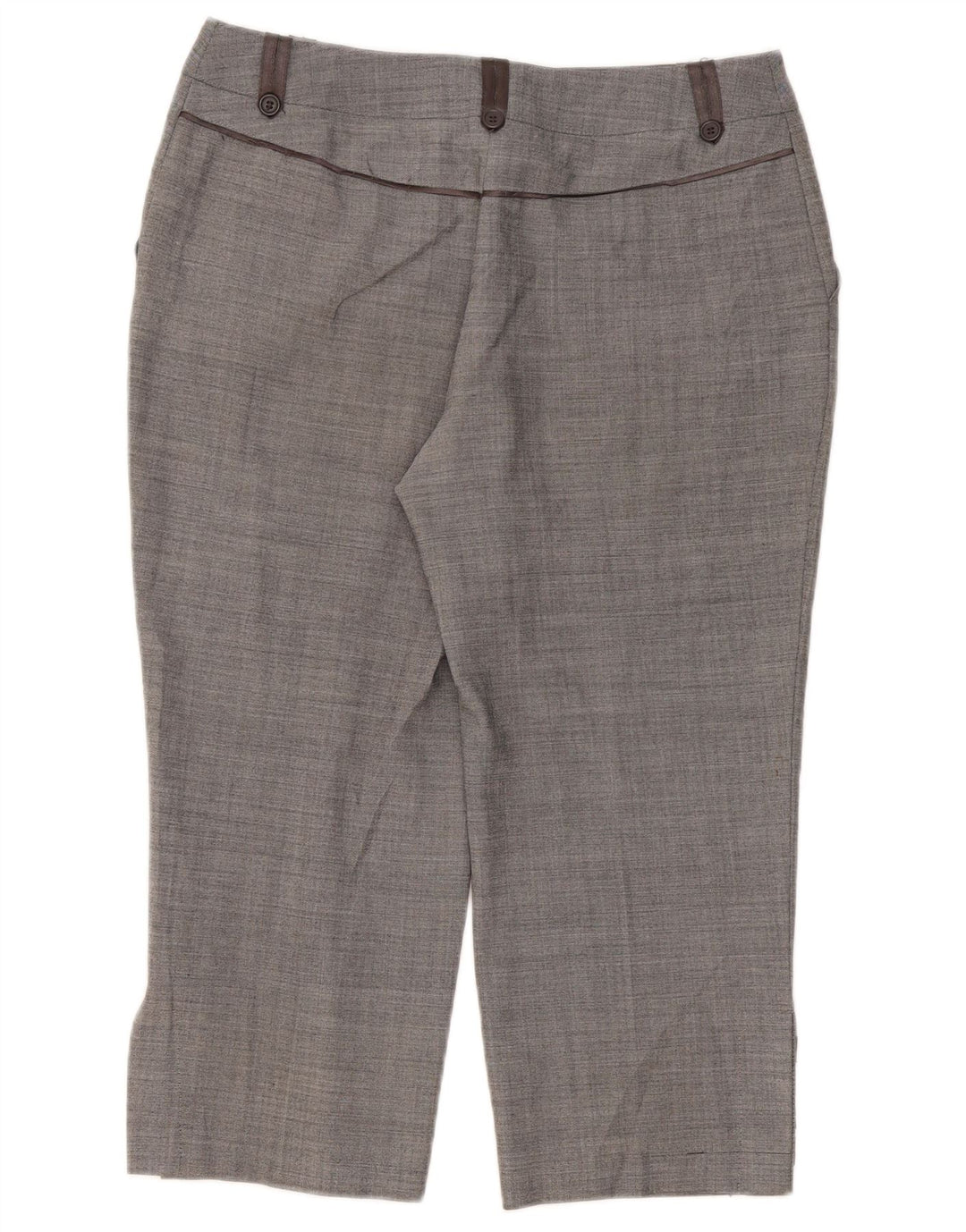 Pantaloni Capri pentru femei Marks & Spencer UK 12 Medium W32 L22 Gri Poliester