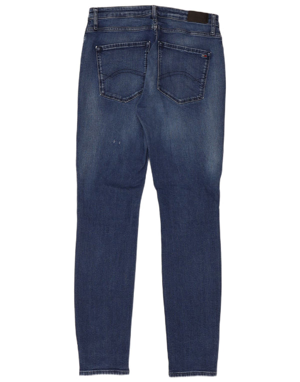 Blugi skinny cu talie mare Santana pentru bărbați Tommy Hilfiger L33 L32 Bumbac albastru