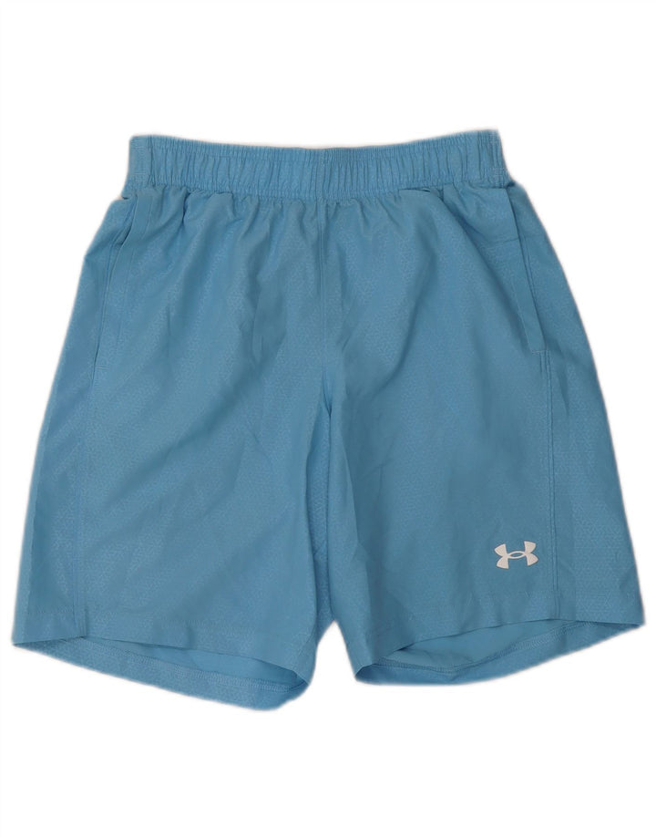 Pantaloni scurți sport grafic Under Armour pentru bărbați, poliester geometric, albastru mic