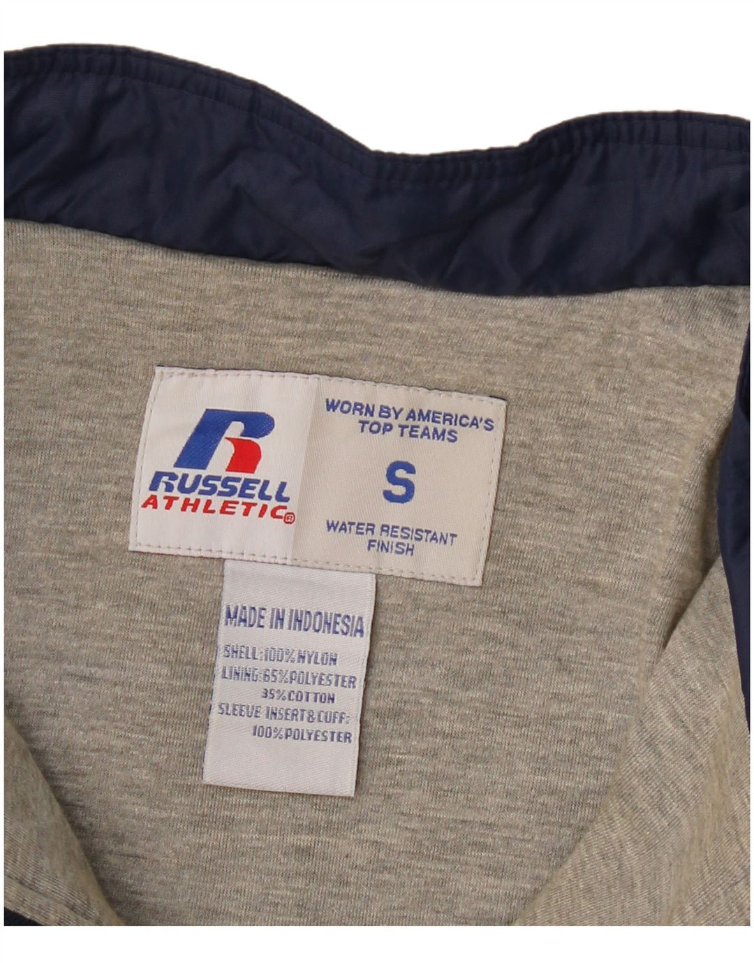 Jachetă Anorak pentru bărbați RUSSELL ATHLETIC UK 36 Mic, albastru bleumarin