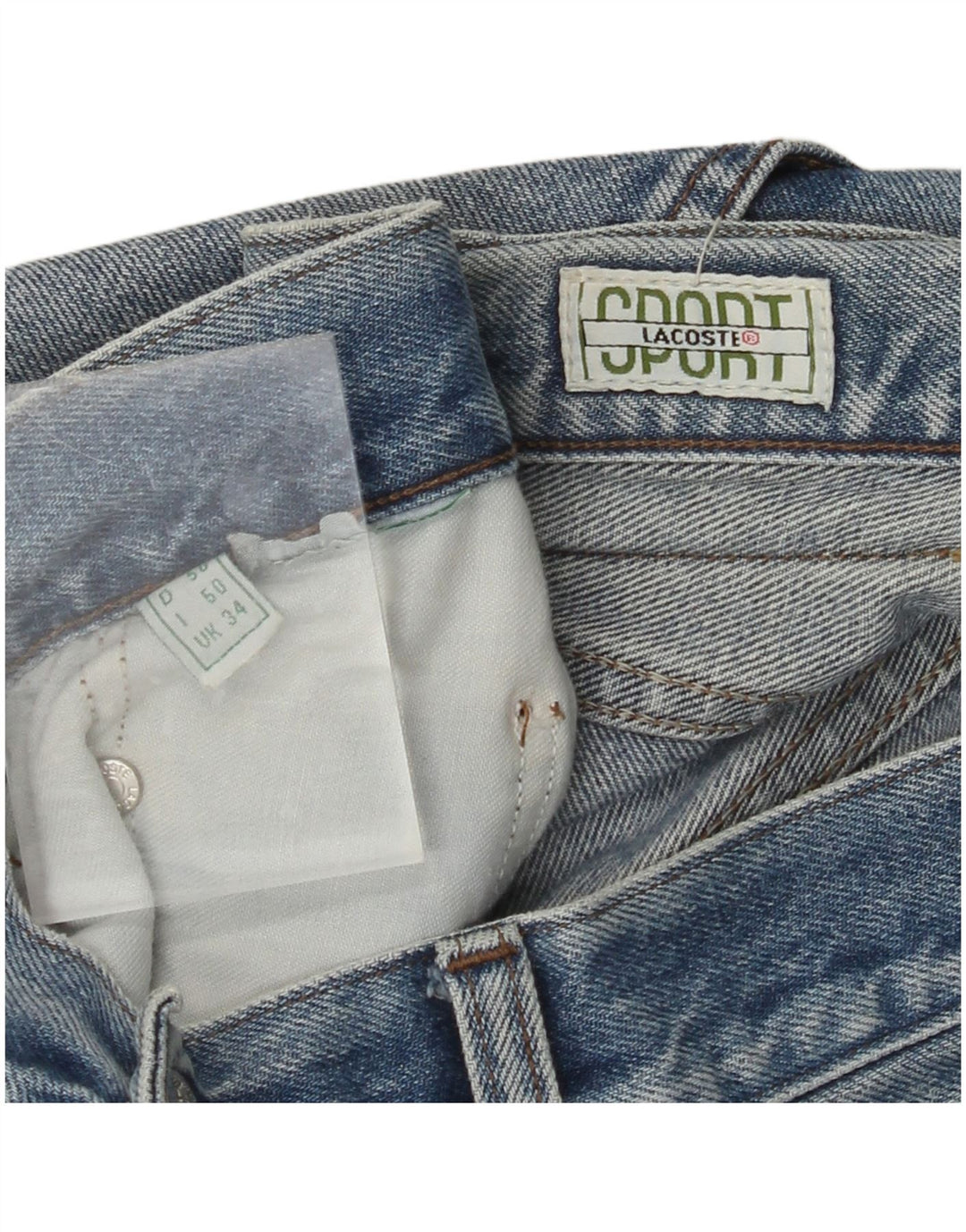 Blugi drepți pentru bărbați LACOSTE W34 L34 albastru