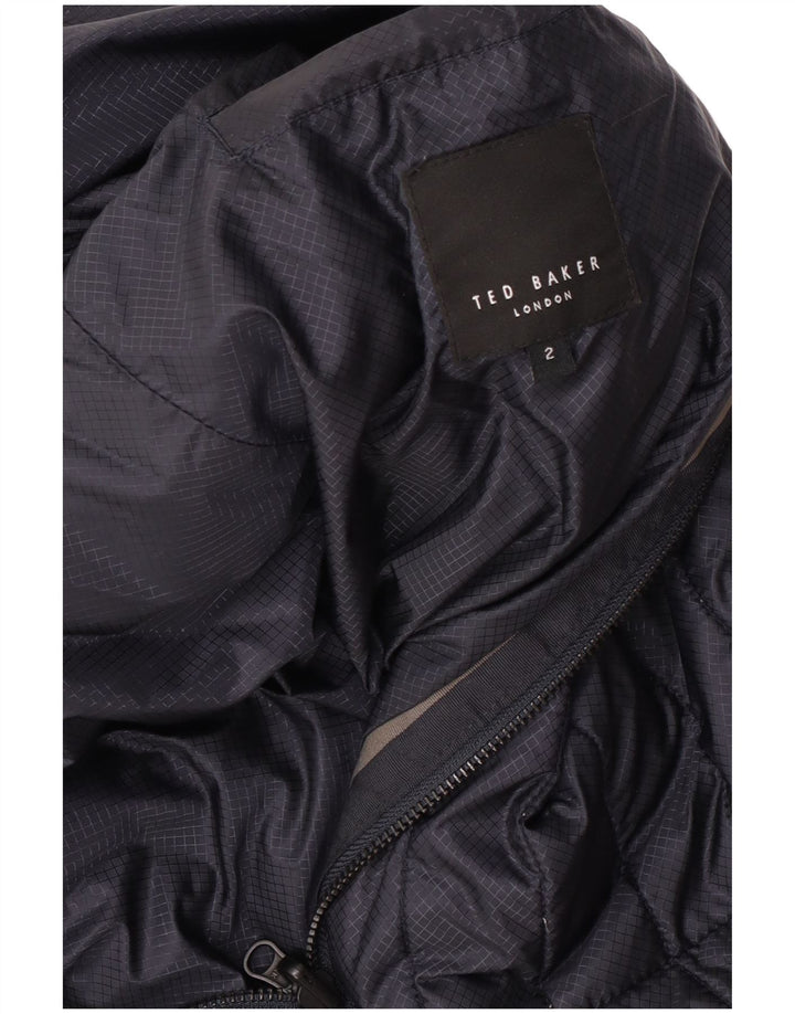 Jachetă căptușită supradimensionată pentru femei Ted Baker Mărimea 2 Mic, bleumarin