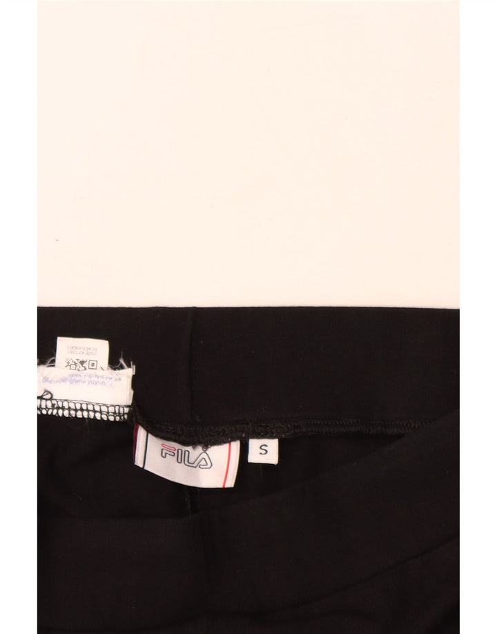 Pantaloni scurti de sport grafic FILA pentru femei UK 8 Small Black