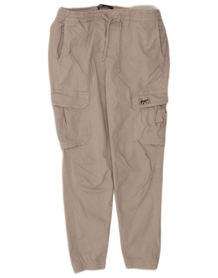 Pantaloni cargo pentru bărbați Zara Joggeri Mediu L31 L28 Bumbac gri