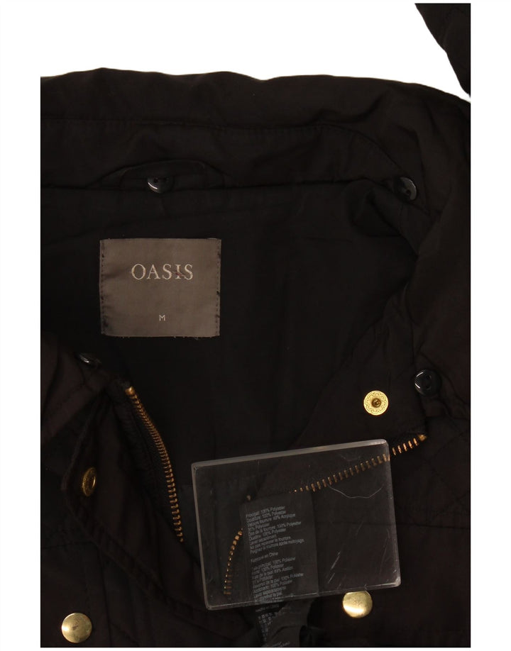 Jachetă matlasată Oasis pentru femei UK 14 Poliester mediu negru