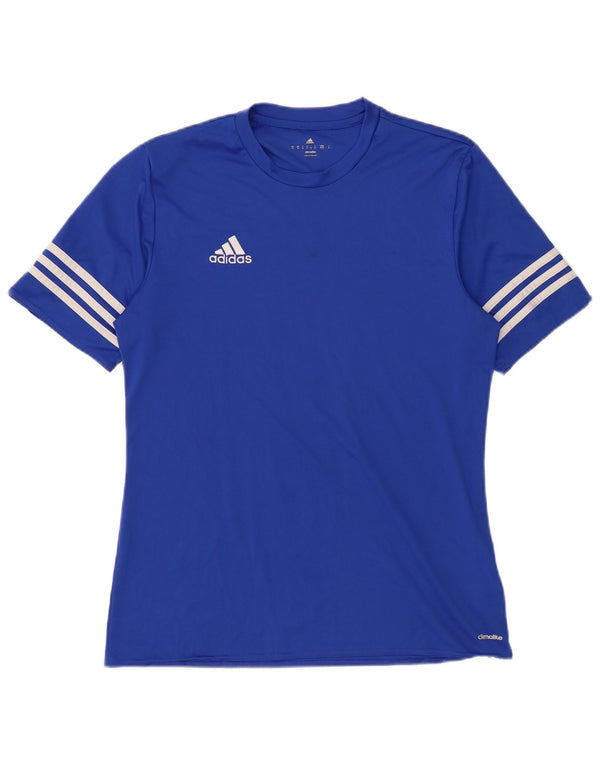 Tricou Adidas Climalite pentru bărbați Top Medium Blue Poliester