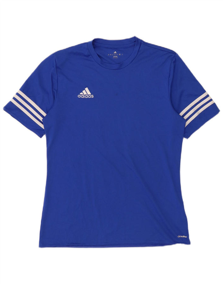 Tricou Adidas Climalite pentru bărbați Top Medium Blue Poliester