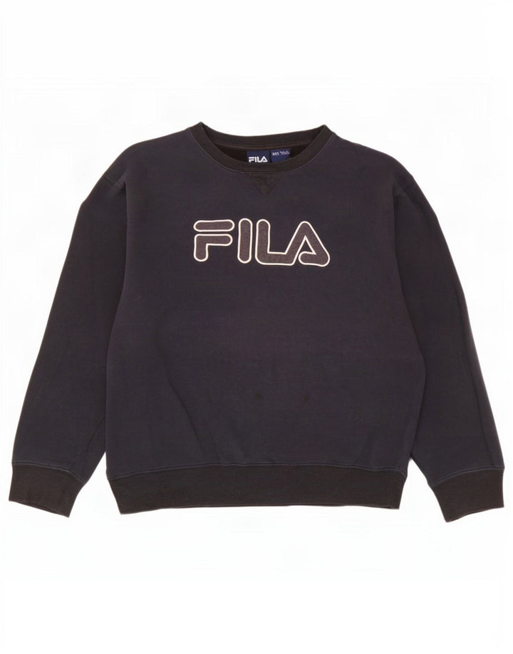 Pulover pentru bărbați Fila Graphic Pulover 2XL Bumbac bleumarin