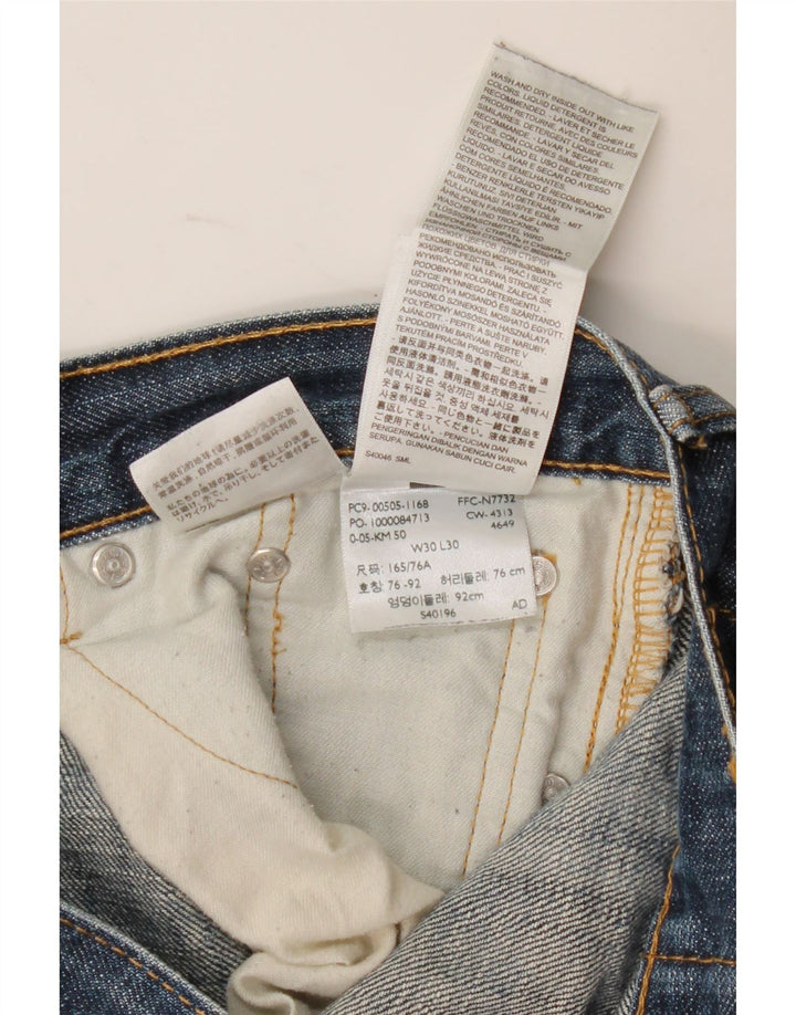 Blugi drepti pentru femei Levi's W30 L30 bumbac bleumarin