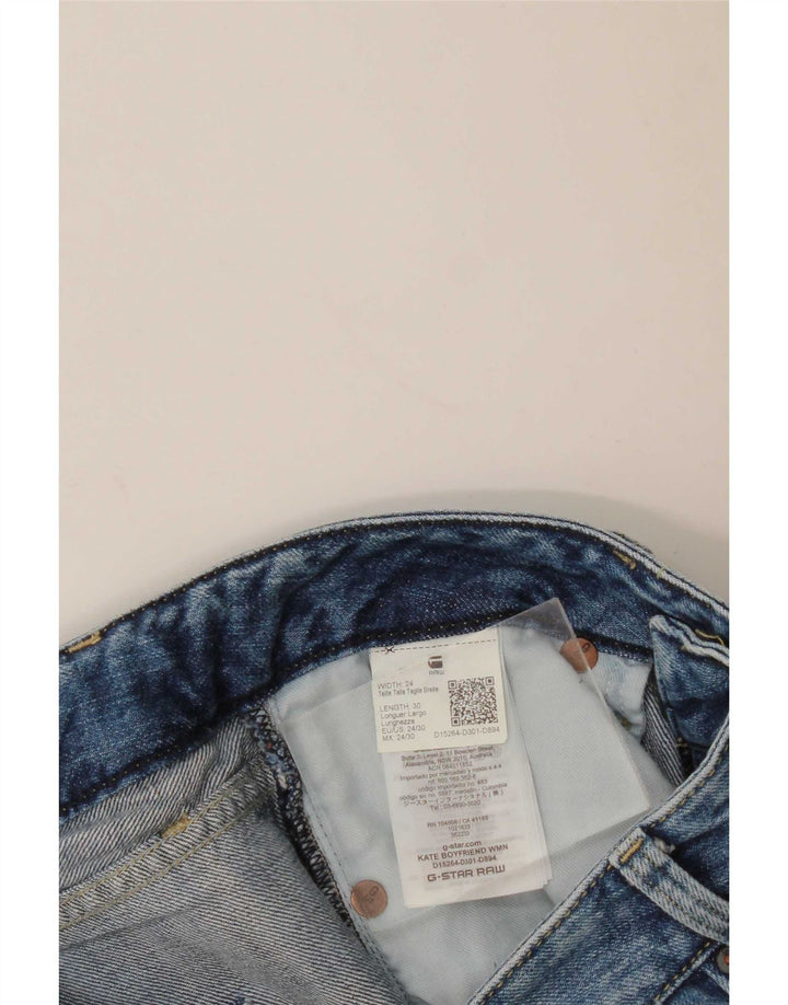 G-Star Blugi Distressed drepte pentru femei W24 L30 Bumbac albastru