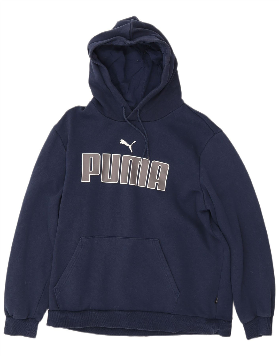 Pulover cu glugă grafic PUMA pentru femei UK 16 mare, bleumarin